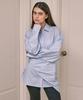 EMKM Scarf Striped Shirt_Blue