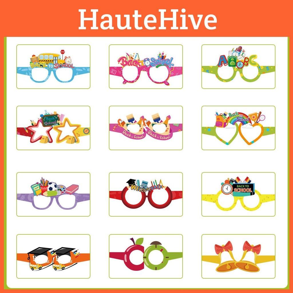 Kids Event Paper Glasses Set For Childrens Day And Classroom Activities Prop