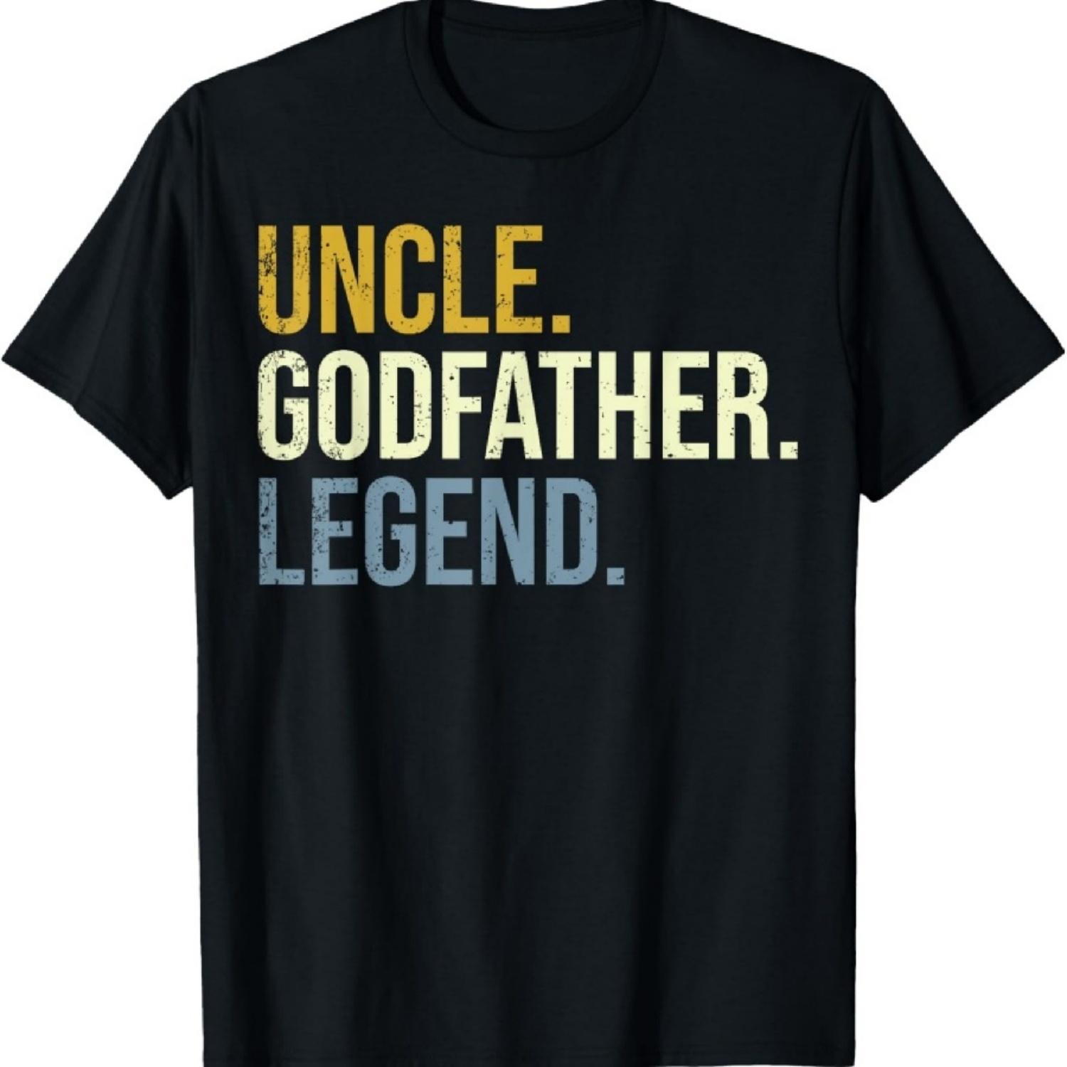 Дядя Крестный Отец Легенда Лучший Крестный Отец Предложение Крещение Футболка1 S
