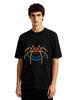 Herren Retro Spinnen Grafik T-Shirt Streetwear Arachniden Druck Lässig Kurzarm Weiß Baumwolle T-Shirt
