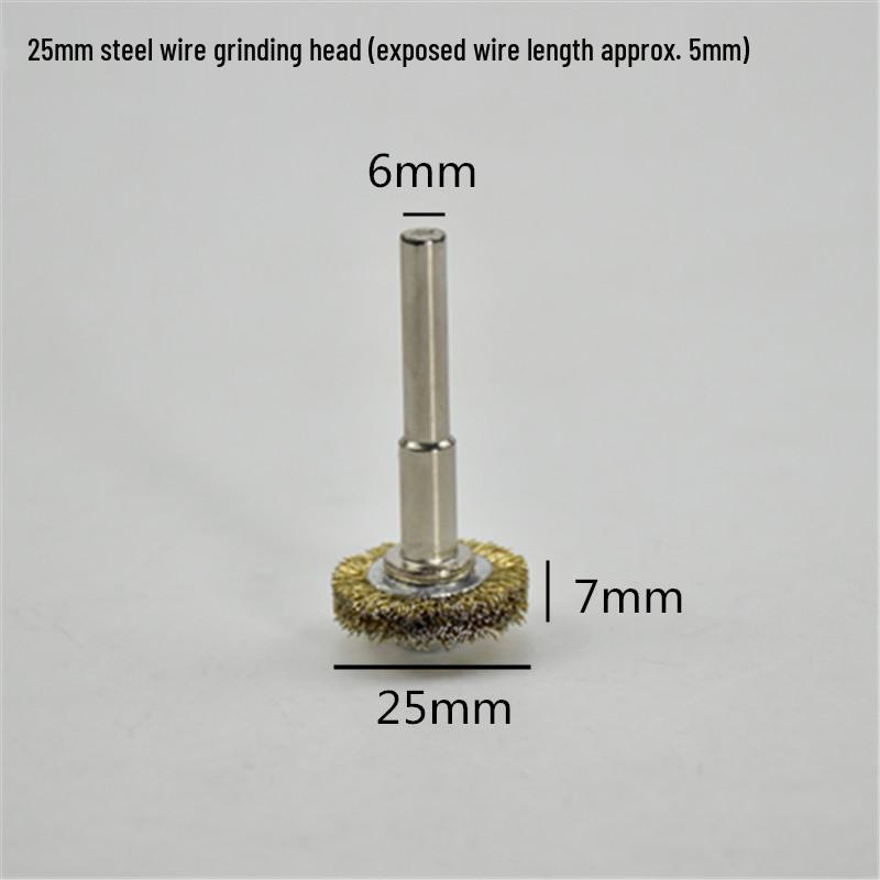 Electric Steel Wire Brush with Handle - Rust Removal, Polishing, and Cleaning.