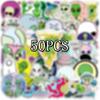 10 30 50PCS Outer Space Sticker UFO Alien Astronaut Rocket Cartoon Stickers Gifts Toys Children DIY Skateboard Laptop Phone F5
