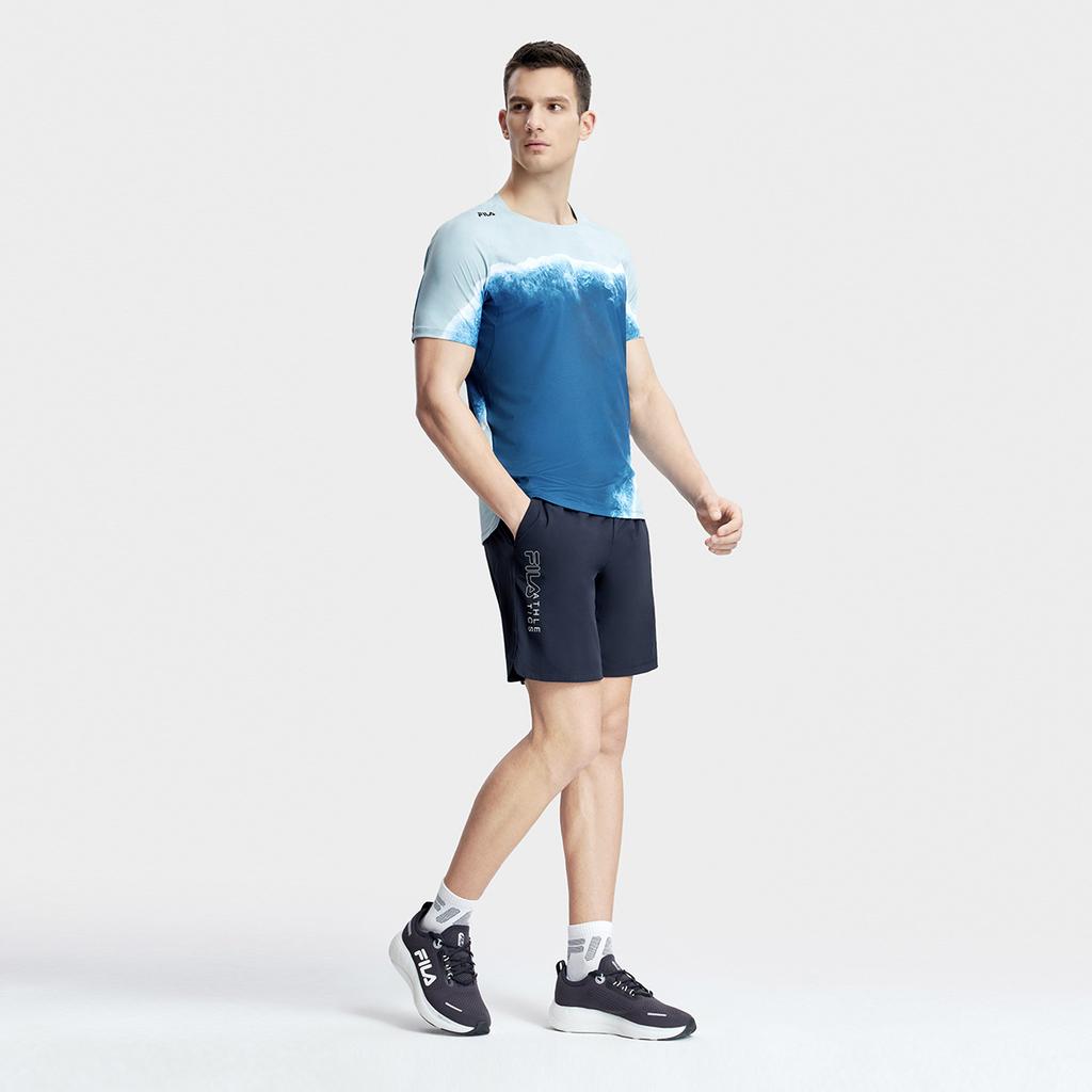 New FILA FW23 T Shirt Men's All Over Print A11M331109F-ZA