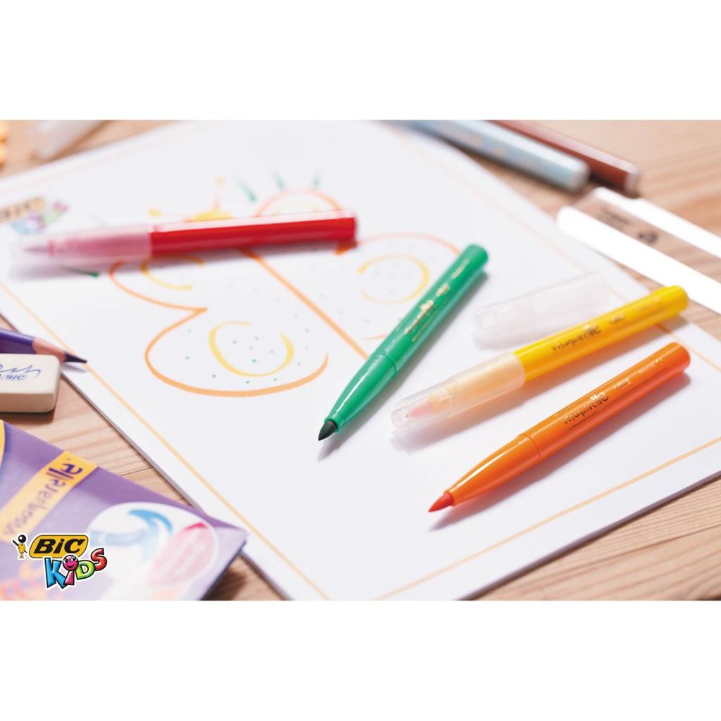 Brush Bic Kids Visaquarelle Felt-Tip Pens 10 Colors
