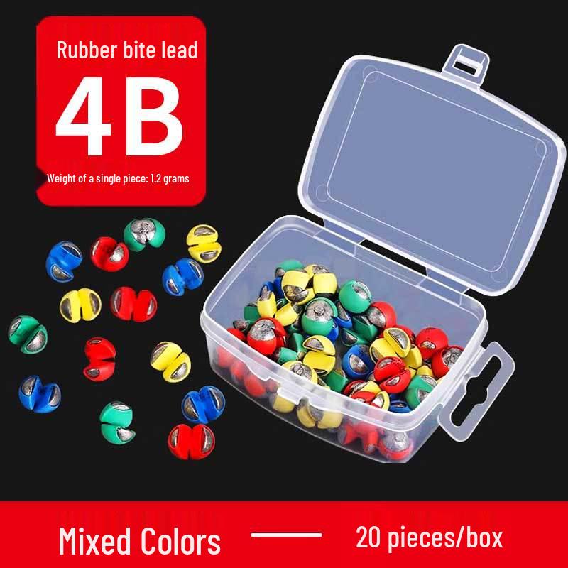 Yizhan Lion Line Bite Resistant Rubber Clip & Sinker Set for Raft Fishing - Water-Resistant Bottom Finder Tool.