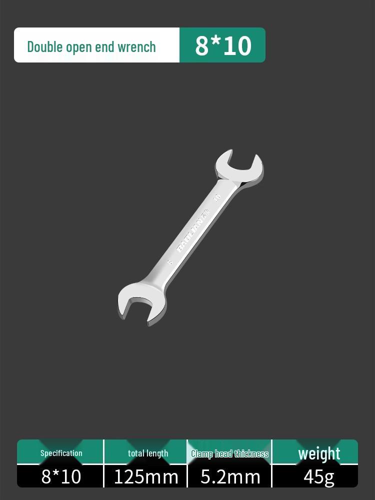Doppelmaulschlüssel-Satz: 14-17mm, 10# 8-10mm Gabel- und Festkopfschlüssel