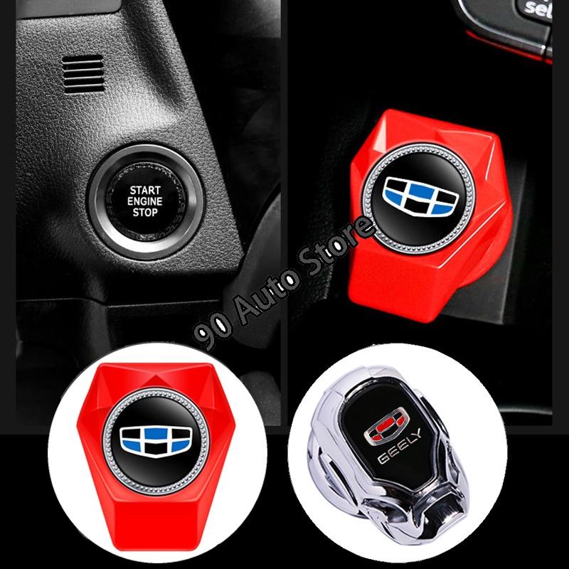 Iron Man Car Ignition Device Metal Cover Sticker Auto Oneclick Start