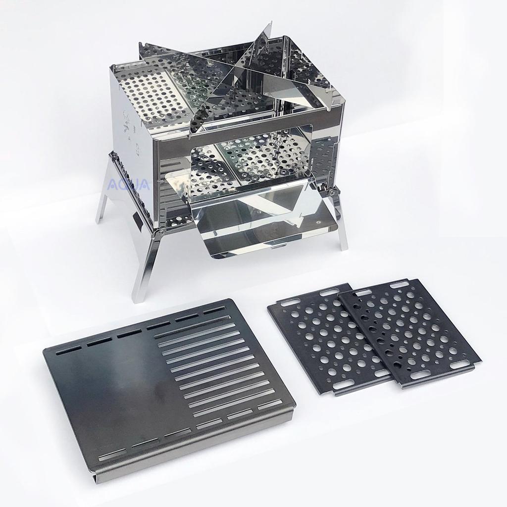 Compact Bonfire Grill Grill Plate Set Laugh's "B-GO" 3-Piece / SHO-006S