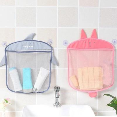 Haushalts-Cartoon-Wandbehang Badezimmer Aufbewahrungstaschen Gestrickte Netz-Mesh-Tasche Baby Badespielzeug Shampoo Organizer Container Aufbewahrungstasche