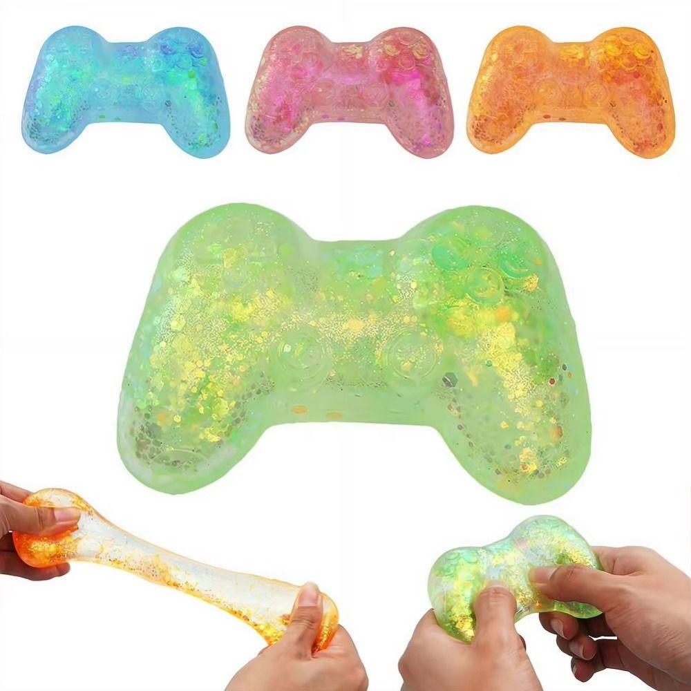 Sequins Game Machine Squishy Super Soft Sensory Fidget Toy Creative Maltose Fidget Ball Kid Adults
