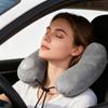 Portable Car Neck Pillow U Shape Neck Support Pillow Plush Sleeping Napping Travel Airplane Pillow With Storage Bag