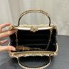 European & American Women's Pearl and Rhinestone Clutch Handbag Wallet Crossbody Bag