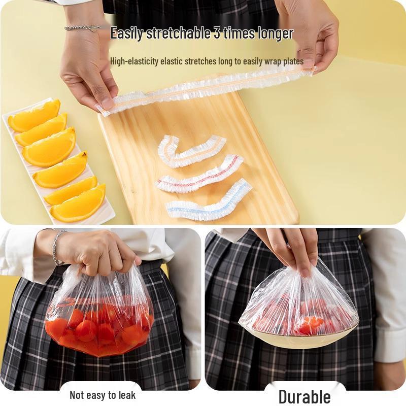 [New User Offer] 0.01 - Food Grade PE Cling Film Roll, 300 Disposable Sheets