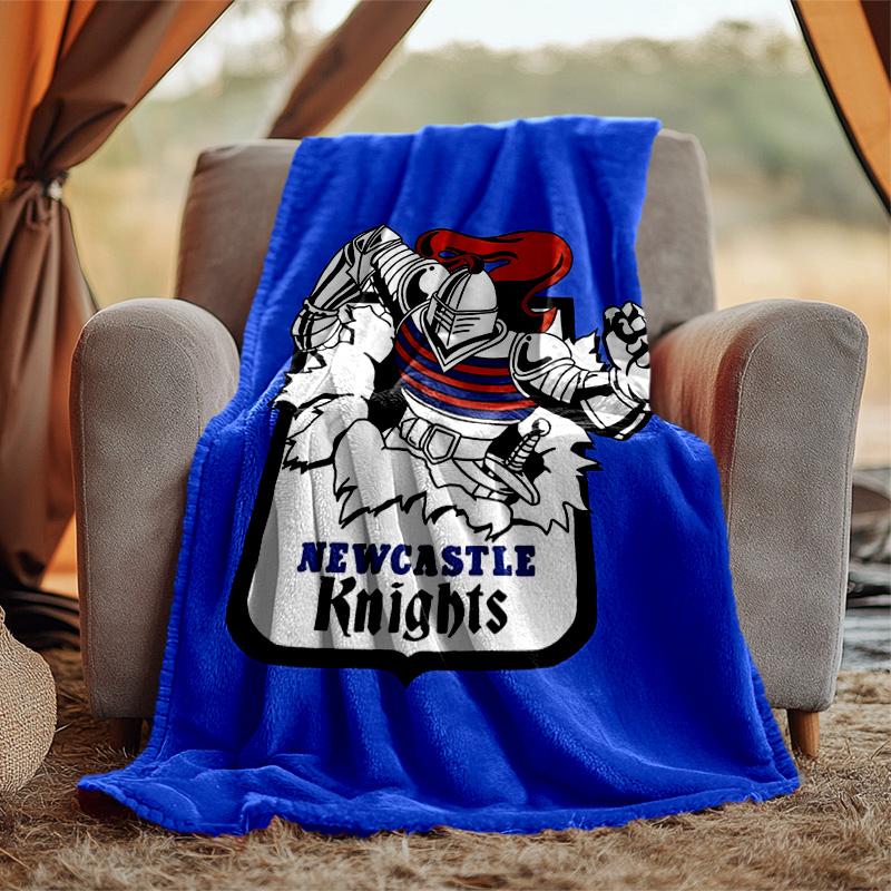 Knights Flannel Blanket Soft Warm All-Season Throw, Design for Camping, Car Travel, Hiking Sofa, Bed, Office Perfect Gift for Parties