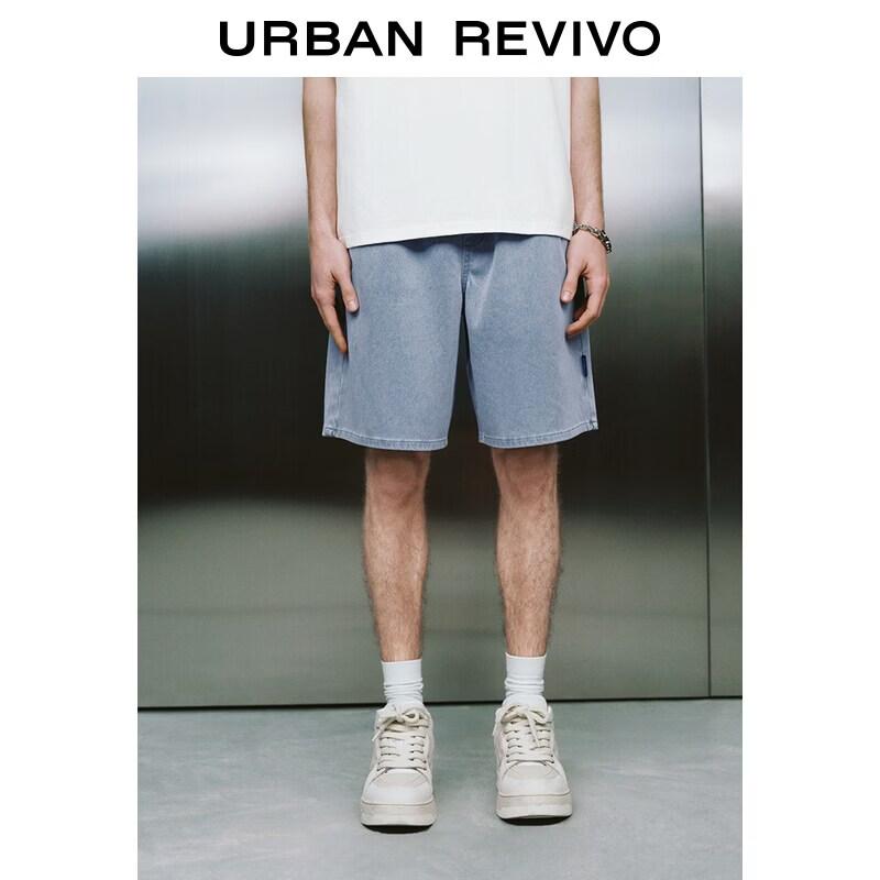 

UR2026 Men s Washed Drawstring Casual Shorts 29