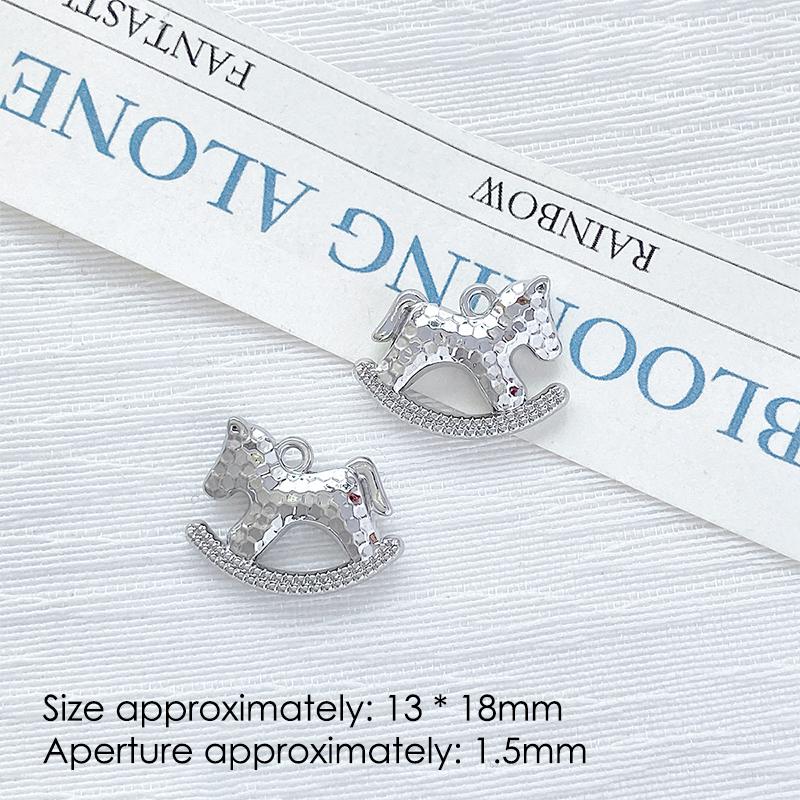 1Pcs Cute Simple Horse Animal Pendant Charms For Handmade Jewelry Making Necklace Earrings Bracelet Diy Accessories Supplies