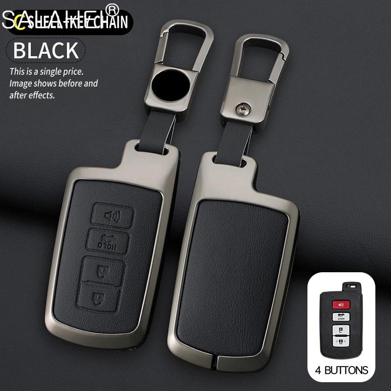 

Leather Car Key Case Cover Protector Shell For Toyota Camry Corolla Rav4 Highlander Avalon Auto Accessories