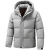 Chaqueta Acolchada Cálida Engrosada Nueva de Invierno Chaqueta Acolchada Casual Holgada con Capucha Chaqueta Cortavientos para Hombre