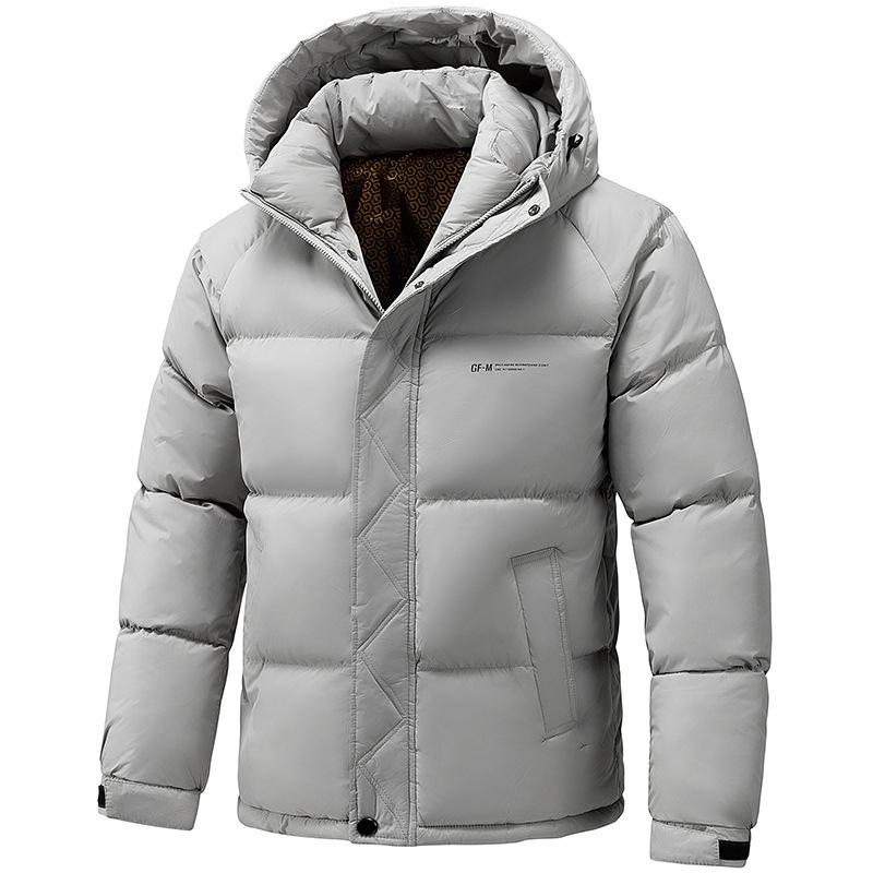 Chaqueta Acolchada Cálida Engrosada Nueva de Invierno Chaqueta Acolchada Casual Holgada con Capucha Chaqueta Cortavientos para Hombre