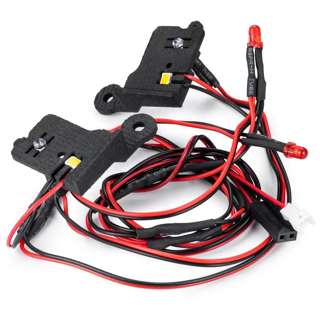 TRZX Resin RC Front & Rear LED Light Kit Headlights & Taillights Upgrade Parts for 1/18 Traxxas TRX4M F150 RC Crawler Car