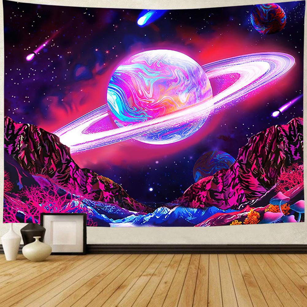 

150x130cm Starry Sky Plant Wall Tapestry Wall Hanging For Home brushed Style 18