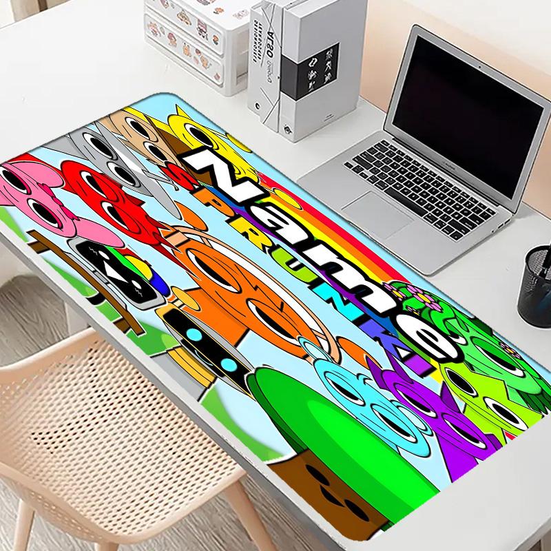 Tapis de souris personnalisé avec nom et motif de jeu Sprunki, Tapis de bureau pour ordinateur portable PC, Tapis de bureau décoratif pour la maison, Coussinet pour clavier, Cadeau