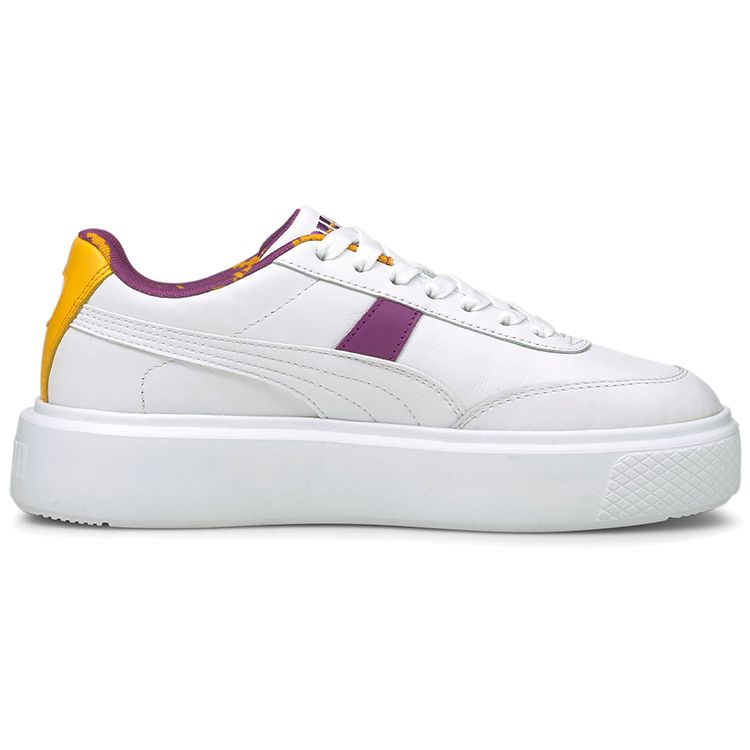 Puma Oslo Maja Casual Low-Top Sneakers Women Sneakers White Purple Yellow 382518-02