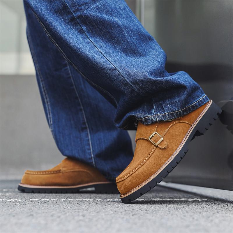 Fashion Retro Thick soled Men's Shoes Minimalist British style Office and Daily work Outdoor casual fashiona street shoes quality luxury