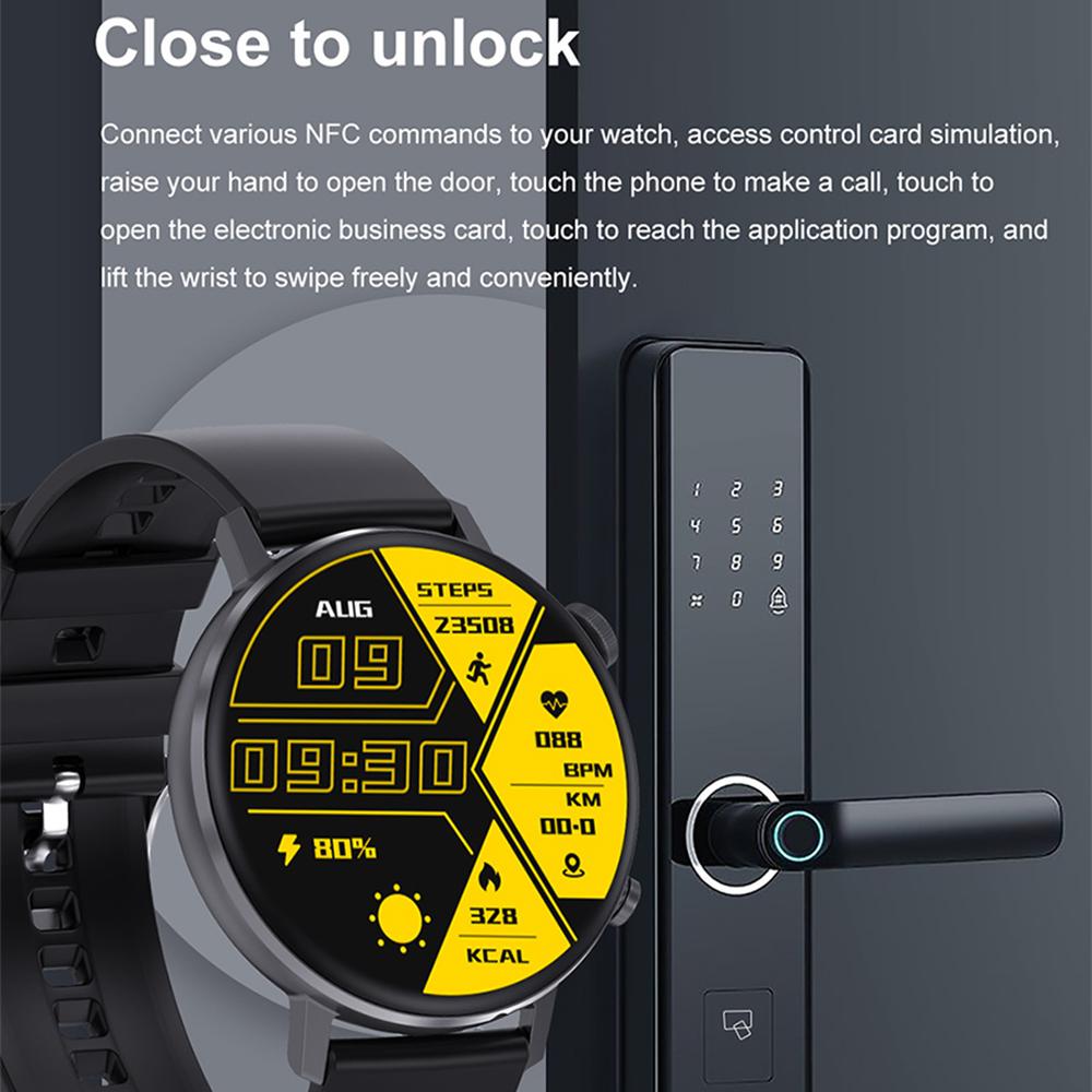 DT88 Max 1,45-Zoll AMOLED Rundbildschirm Smartwatch Herzfrequenz Blutdruckmonitor Sportarmband