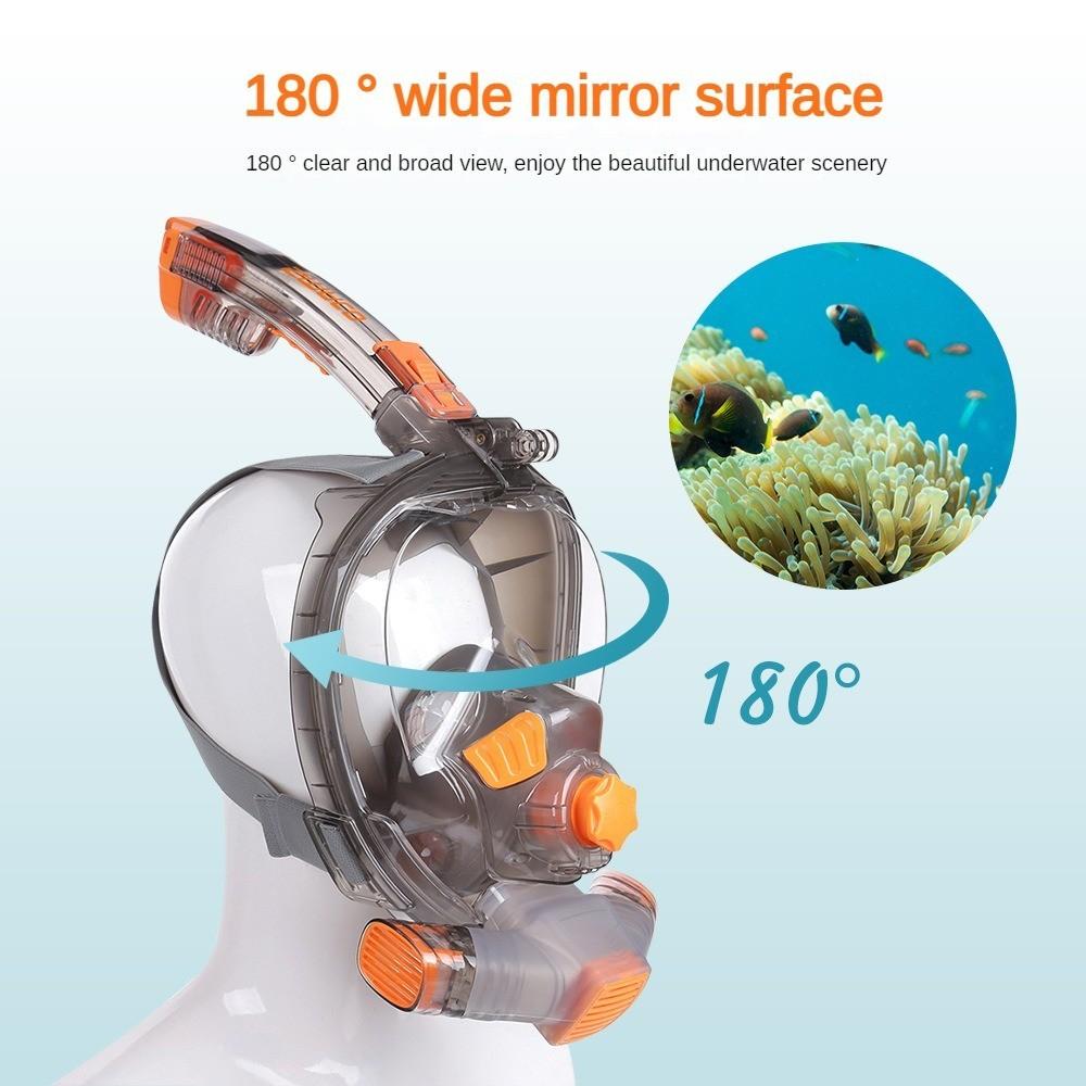 Взрослый профессиональный набор для снорклинга Маска для дайвинга Маска для дыхания Новая полностью сухая маска для дайвинга L/XL