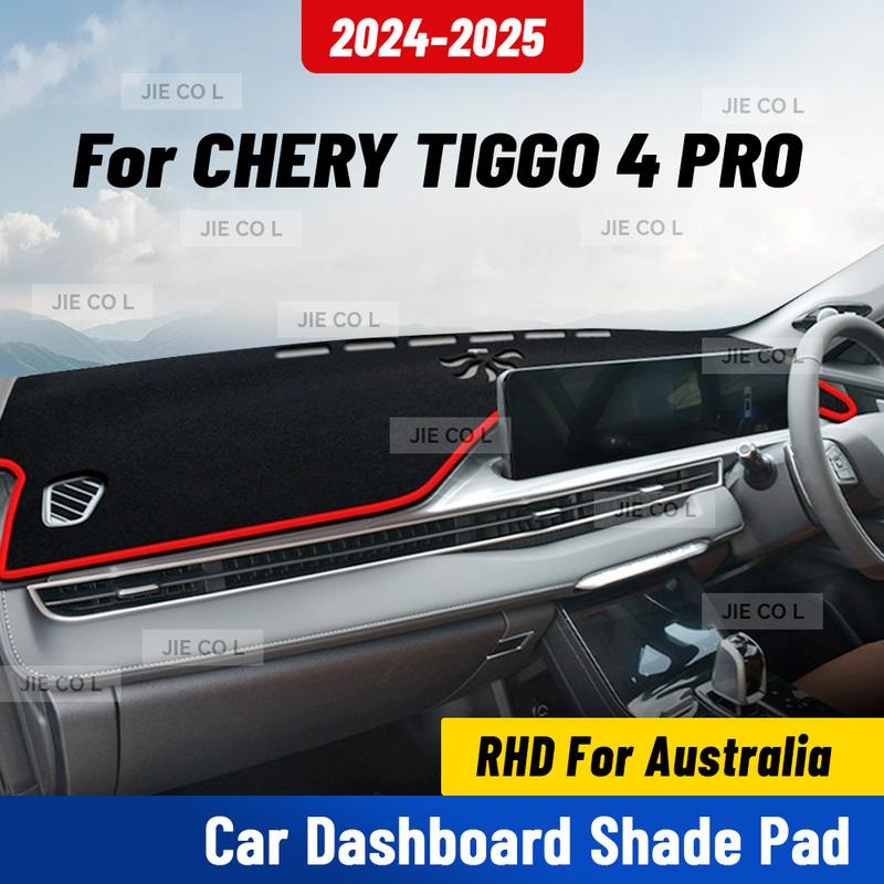 For CHERY TIGGO 4 PRO 2024 2025 RHD Car Dashmat Anti-UV Dashboard Cover Dash Mat Sunshade Carpet Protective Accessories