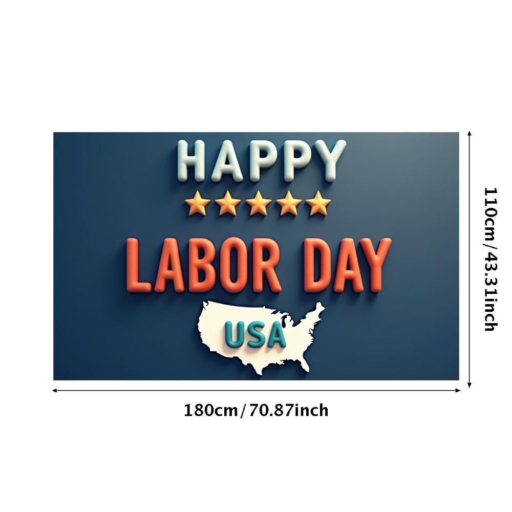 Holiday Decoration Patriotic Theme National Holiday Banner Red Blue Color Patriotic Banner for National Holiday Public Gathering