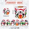 Self-Adhesive Border Decorative Sticker Penguin Christmas Tree Poster Border Stickers Snowman DIY Border Trim Sticker