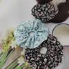 Korean Fabric Super Fairy Hair Tie with Heart and Flower Design - Versatile and Fashionable Headwear Accessory.