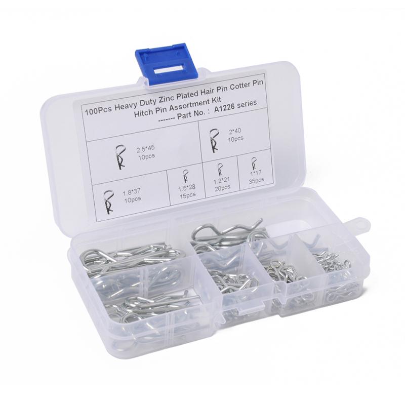 100pcs/set R Type Pin / Wave / B Pin / Card / Hairpin / Lock Pin