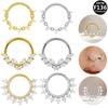 European-American Zirconia G23 Titanium Alloy Nose Ring & Stud