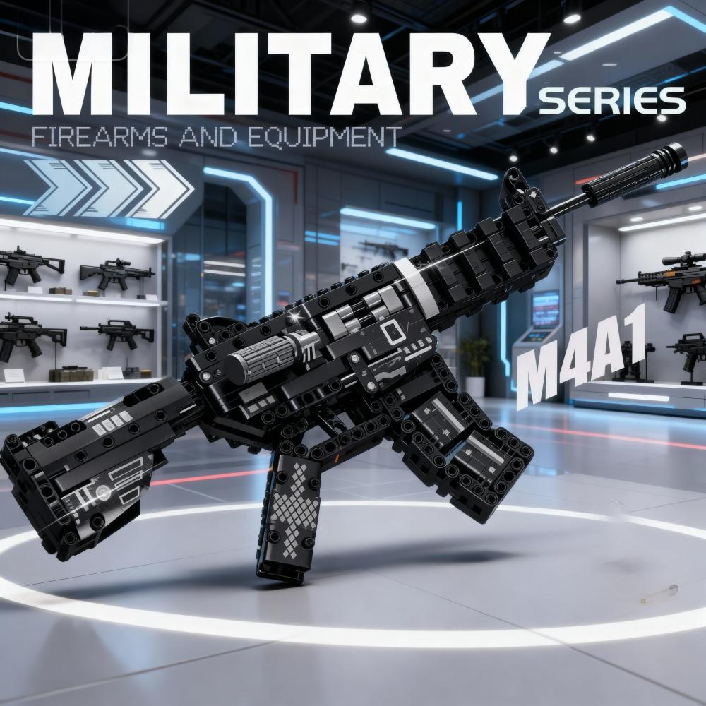 World War II Military Series 1206 Kar98k Rifle Model Assembly Block Set Toy Boy Children's Festival Gift