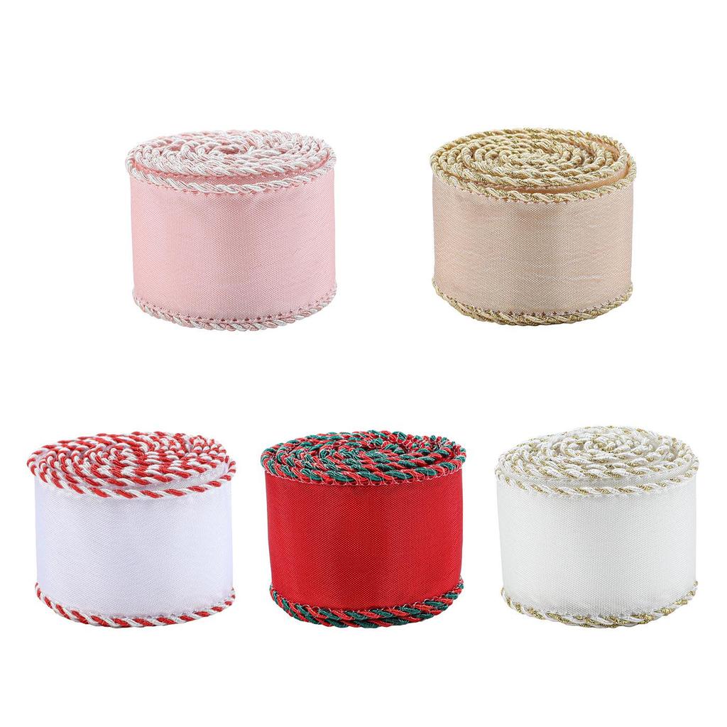 Korean Satin Christmas Ribbon for Tree, Wreath, Bows & Gift Wrapping