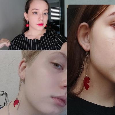 Anime JoJos Bizarre Adventure Kakyoin Noriaki Ohrringe Kein Ohrloch Pierre Polnareff Splice Herz Lange Ohrringe Frauen Männer Schmuck