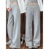 American Style Women's High-Waist Micro Flare Sweatpants: Slimming, Stylish Spring 2026 Edition with Drawstring and Flattering Draping.
