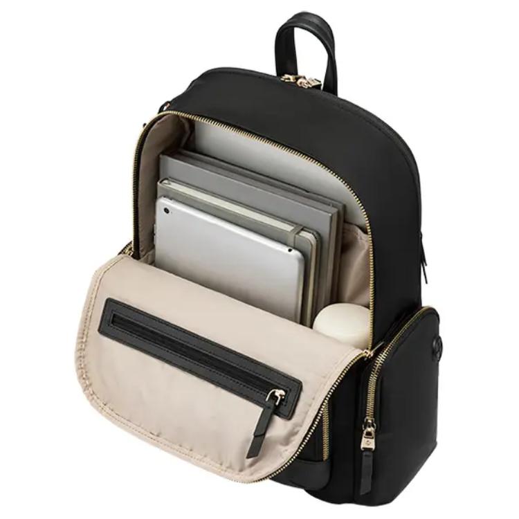 Samsonite Khaleesi Brand Logo Zipper Closure Fabric Backpack Men backpack Black NU8-09002