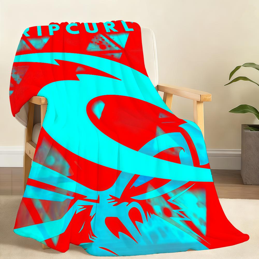 Energetic Interesting R Rip C Curl S Blanket Soft Throw Blanket for Home Bedroom Bed Sofa Picnic Travel Office Rest Blanket Gift