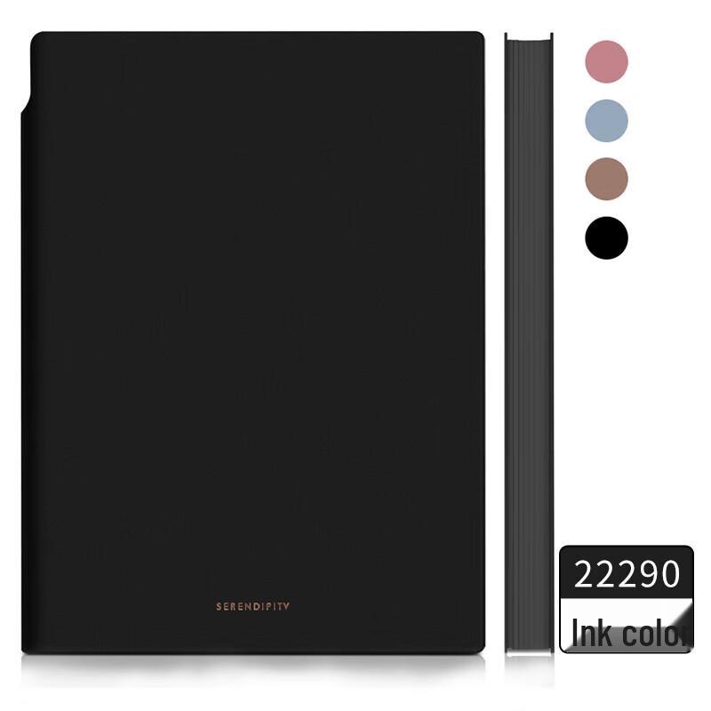 Deli A5 Leather Notebook with Pen Slot