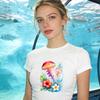 16Pcs 16 Styles Plastic Heat Transfer Film Logo Stickers Set for DIY T-Shirt Mixed Shapes 80~220x65~180mm 1pc/style