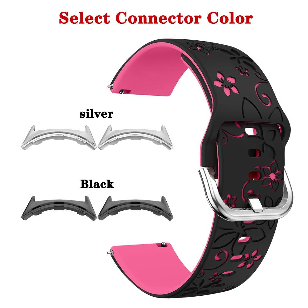 Cinturino per orologio in silicone inciso al laser per Google Pixel Watch 4 3(41 millimetri)/2/1 Cinturino di Ricambio Morbido Traspirante per Pixel Watch 4 45mm