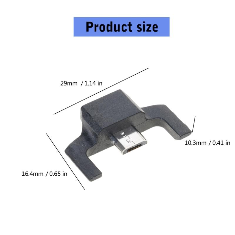 Gaming Maus Micros USB auf USB C Konverter Ersatzteil für G900 G903 Modelle Hohe Langlebigkeit Kunststoff Metall