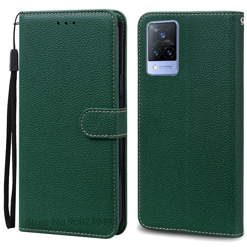 Pro Vivo V21 Pouzdro Silikonové Peněženkové Vyklápěcí Pouzdro na Telefon pro Vivo V2050 V2066 V2108 VivoV21 Kožené Pouzdro Coque pro Vivo V21 5G Fundas