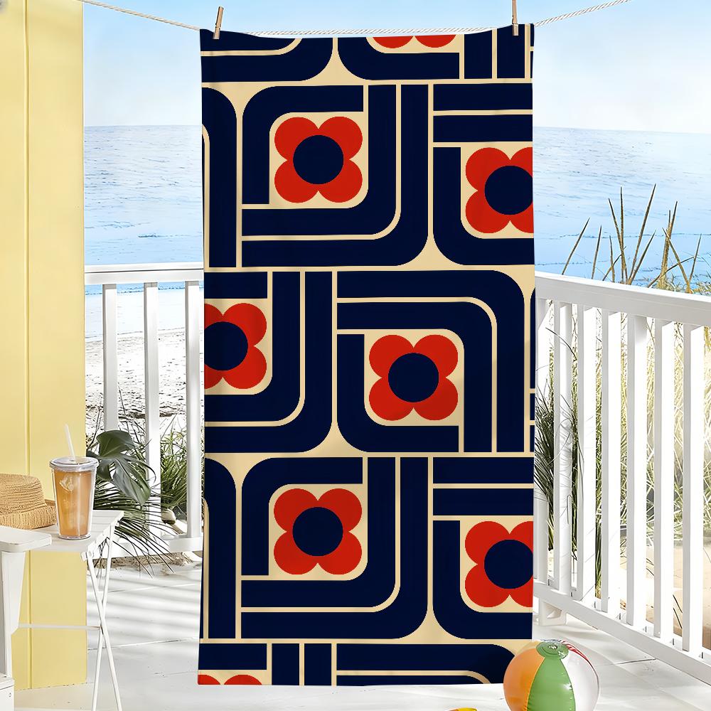 Aesthetic Art O-Orla Kiely Flower Stem Towel Soft Pool Gift For Travel Gym Shower Camping Quick Dry Sports Large Beach Towels