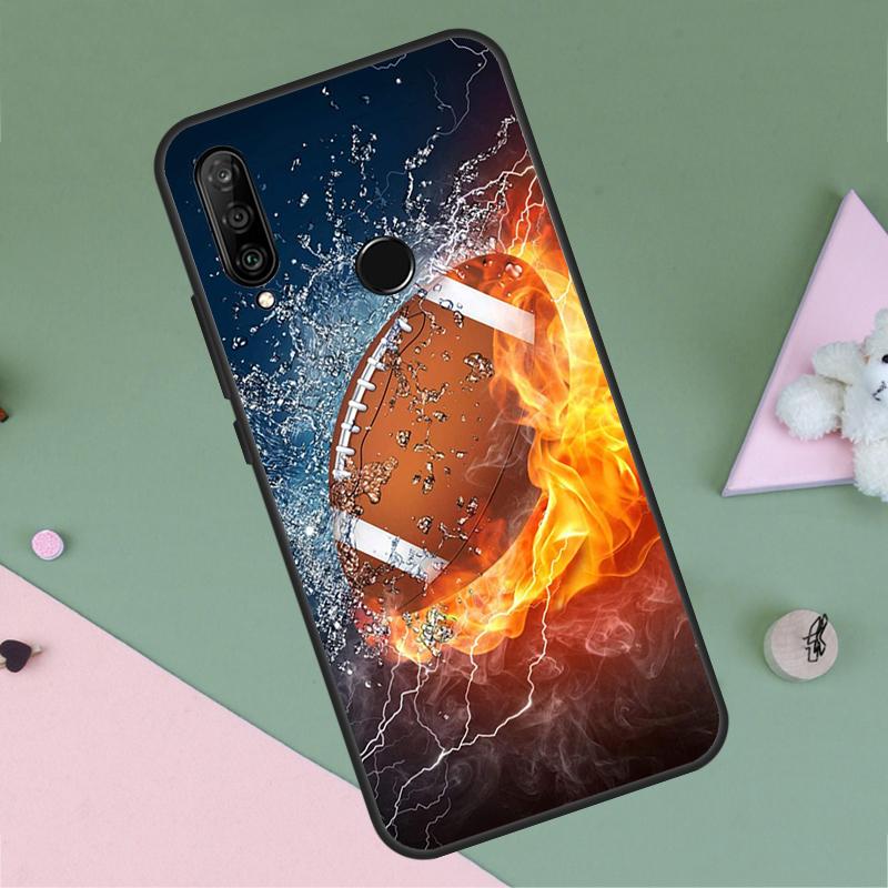 Rugby For Huawei P30 P40 Lite P60 Pro Nova 7i 8i 11i 12i 12s 10 9 SE Y90 Y60 Y70 Y72 Y61 Y91 Case
