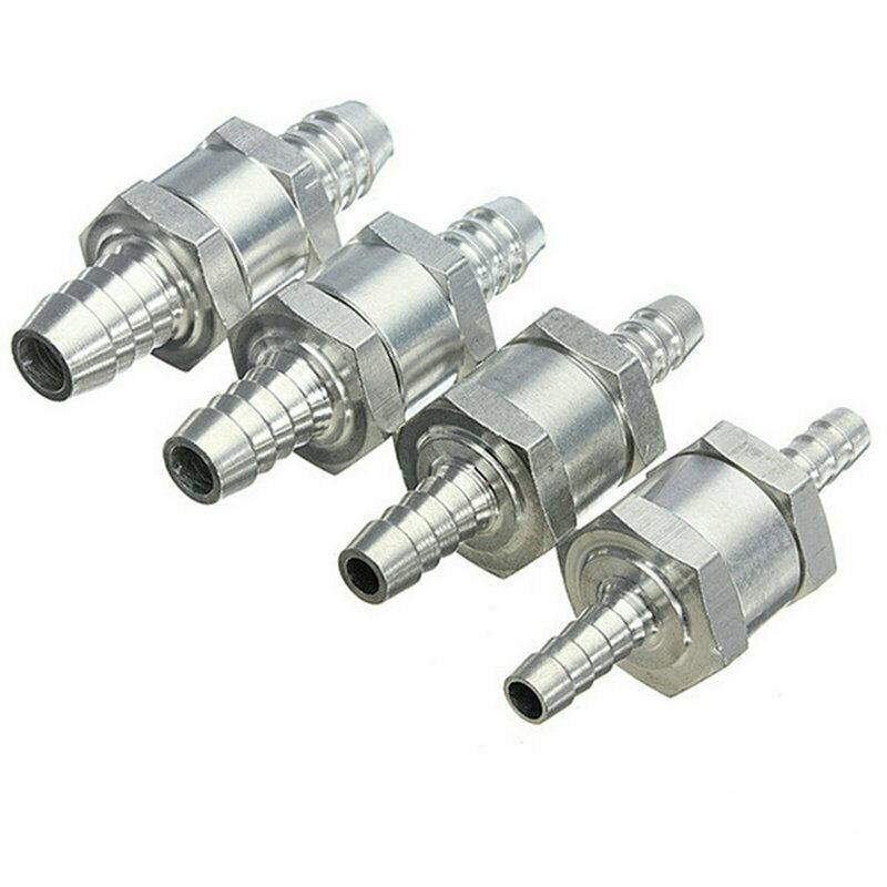 Car Accessories Durable Aluminum Car Fuel One Way Check Valve Barb Fitting Anti Backflow for 4/6/8/10/12/14mm Hose Line Fuel System Fittings7